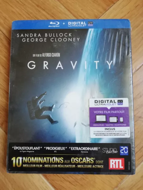 Blu Ray Gravity - Sandra Bullock, George Clooney - NEUF