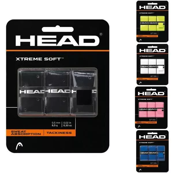 Head Overgrips- Xtreme Soft- Multiple Colours