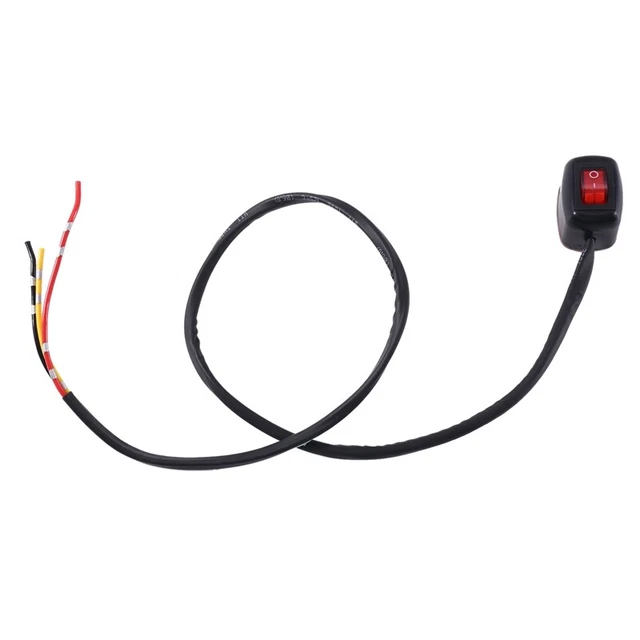 Interruttore Incolla Modifica Auto ABS Interruttore Rocker Luce Rossa con Linea R2X9