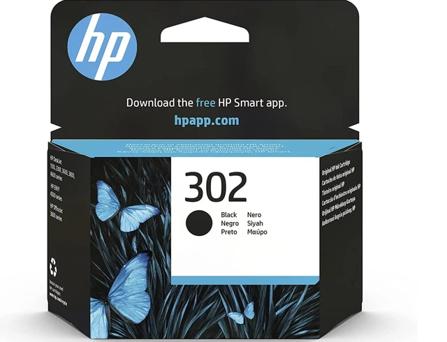 HP 302 Nero F6U66AE Cartuccia Originale HP da 190 pagine Compatibile con Stam...