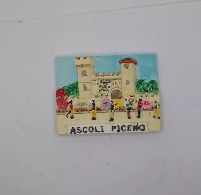 Magnete Calamita Fotografica Frigo  Souvenir Fridge Magnet Ascoli Piceno Marche
