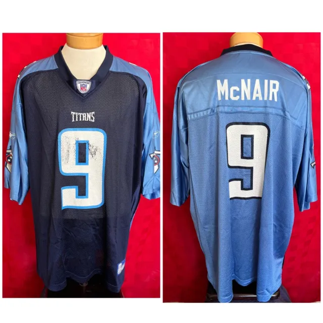STARTER, Shirts, Mens Steve Mcnair Tennessee Oilers Jersey Size 52 Xl  Starter Blue Inaugural 96