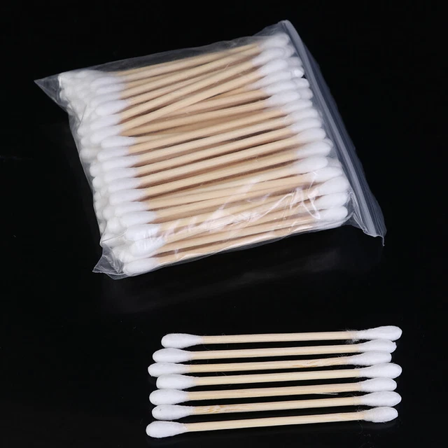 100Pcs Double Head Disposable Makeup Cotton Swab Cotton Buds Daily Cleaning T-wf 8