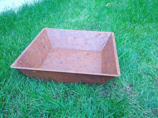 EDELROST FEUERSCHALE PFLANZSCHALE Garten Blumentopf Rost undicht D60 cm ...