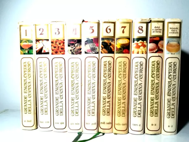 Enciclopedia Della Cucina Dalla A Alla Z 10 Volumi Formato Grande Da Collezione