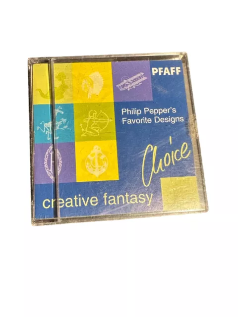 Tarjeta de máquina de bordar Pfaff de fantasía creativa elección de Philip Pepper's