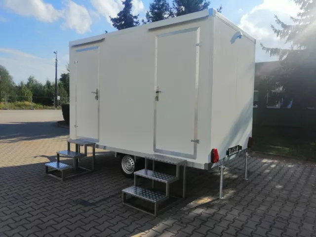 Toilettenwagen WC-Wagen mobile Toilette Klowagen Toilettenanhänger -Dusche mögl.