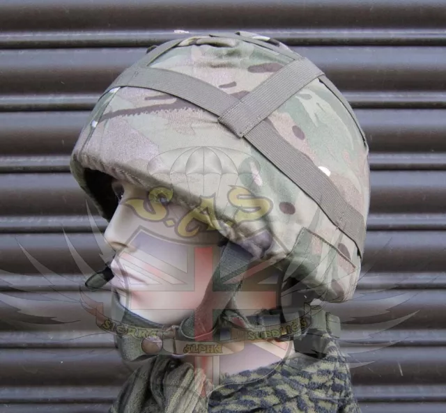 New British Army Surplus Mtp Camouflage Mk.6 Cotton Cover Will Fit Para Lid-Sas