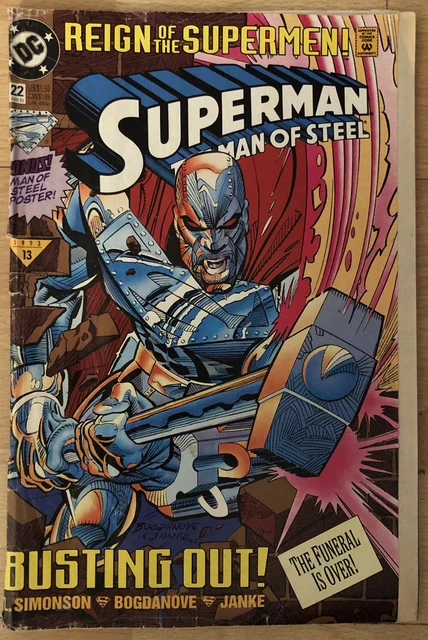 Superman Man Steel 22 Simonson Story Bogdanove Art John Henry Becomes Steel Poor