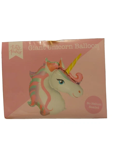 Palloncino gigante unicorno in piedi PartyDeco 95,5 x 86 cm
