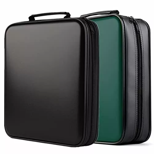 DVD Storage CD Case Holder: DVD Binder Protective CD Book Portable DVD