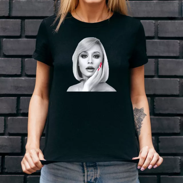 T-Shirt Mode Femme Cadeau Raffaella Carrà Icône Style Showgirl Nail 2