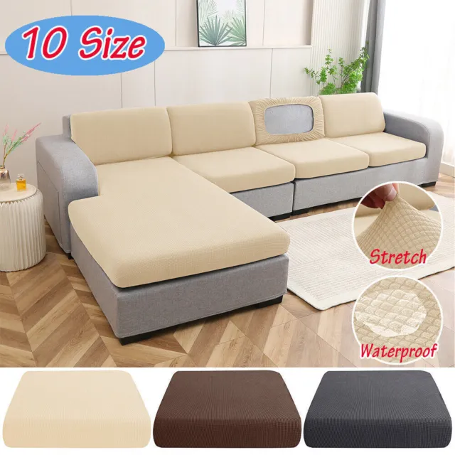 10Sizes Large Sofa Seat Cushion Covers Furniture Stretch Corner Couch Slipcover