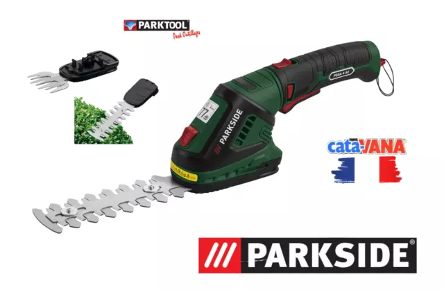 PARKSIDE Cisaille Gazon Coupe-bordures Taille Haies 3 en 1 sans fil à Batterie