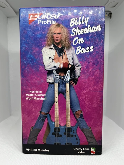 BILLY SHEEHAN ON Bass VHS 1989 Guitar Profile 83 Min Stereo Hi-Fi