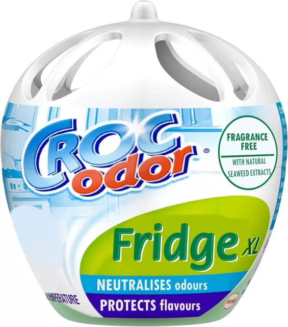 Croc Odor Fridge Deo XL Twin Pack Deodoriser Neutralise Smell Odour Freshener