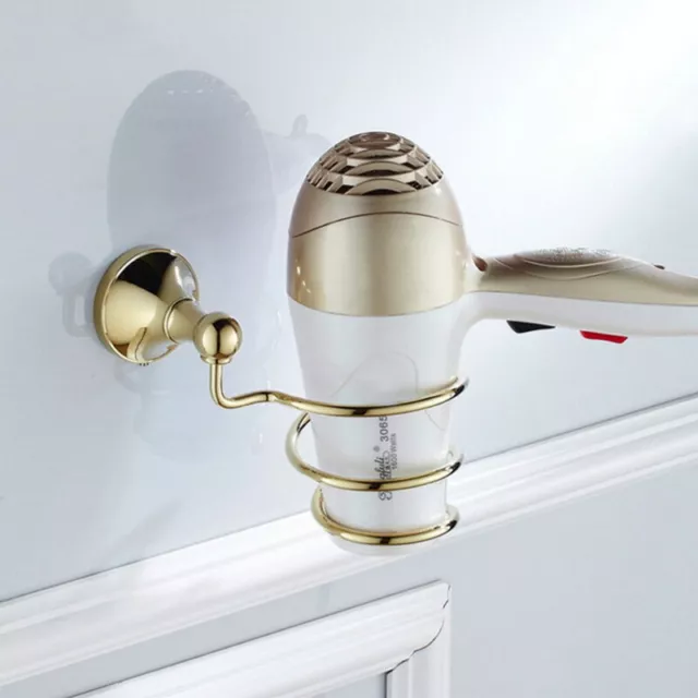 Gold Polished Brass Bathroom Accessories Towel Shelf Towel Bar Bath Hardware Set