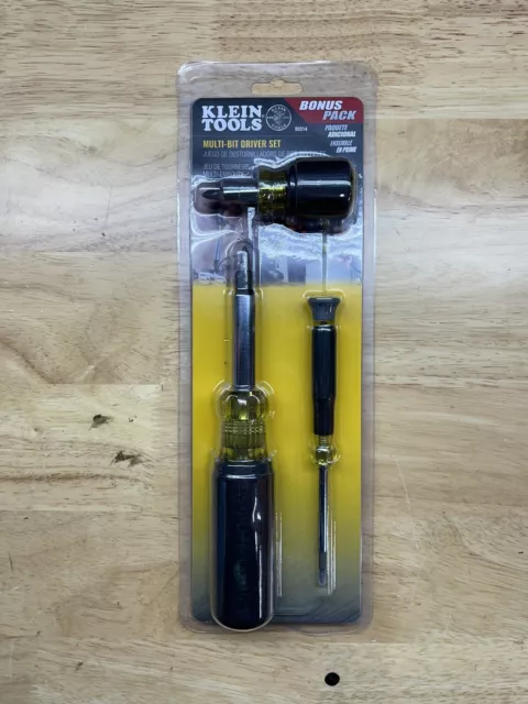 Klein Tools Multi-Bit Screwdriver and Nut Driver Set (3-Piece) New Free Shipping