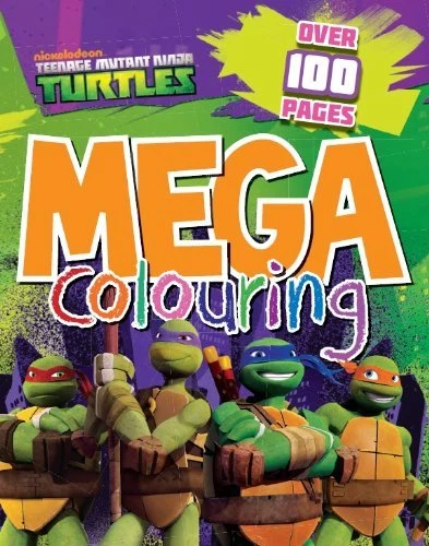 TEENAGE MUTANT NINJA Turtles Mega Colouring-Nickelodeon £10.11 ...