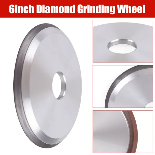 6"Diamond Grinding Wheel 120 Grit Carbide Metal Grinder Sharpener Disc 150mm HOT
