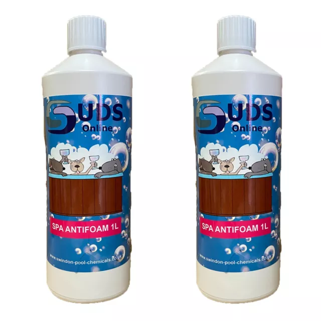 2 Litre No Foam Away Anti Foamer Fix Foaming Chemicals Hot Tub Spa Hottub Spas