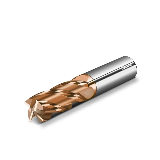 1/2" Square Nose Carbide End Mill Bits - 4 Flutes, 1/2" Diameter, 3'' Lengt