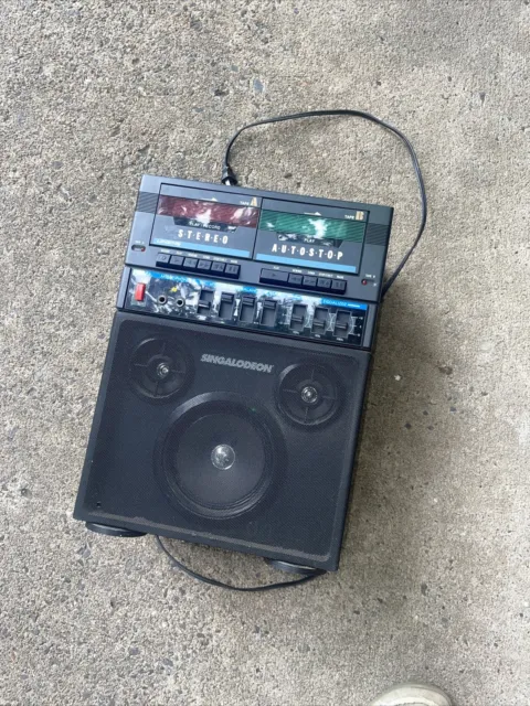 Lonestar Singalodeon Portable Stereo Karaoke Machine Tape Player K-7 (SU2)