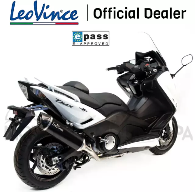14000 Scarico Completo Leovince Yamaha T-Max 530 2012-2016 Lv One Evo Inox Dark