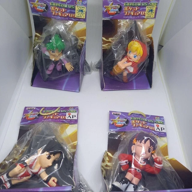 Street Fighter Capcom vs SNK figure mini doll set4 Morrigan Mai Japan m430