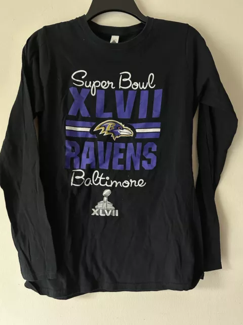 Women’s Super Bowl Baltimore Ravens Super Bowl XLVII Champions Shirt Black Long