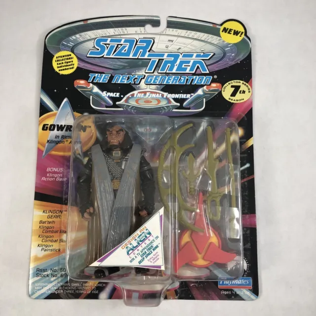 Star Trek The Next Generation Gowron Klingon Figure NOS Playmates 1994