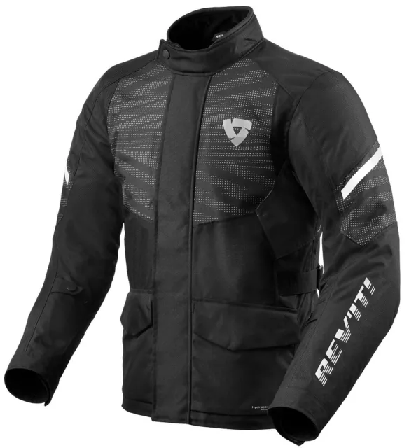 Jacke Jacket Motorrad Rev'It Duke H2O Schwarz Wasserdicht TG 3XL XXXL