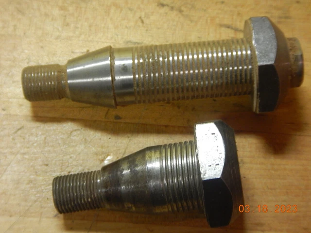 2 Vintage Spindles Possible Wood Shaper Spindles