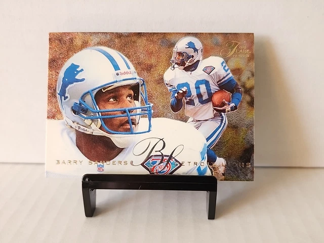 1995 Fleer Flair Preview Detroit Lions Football Card #10 Barry Sanders