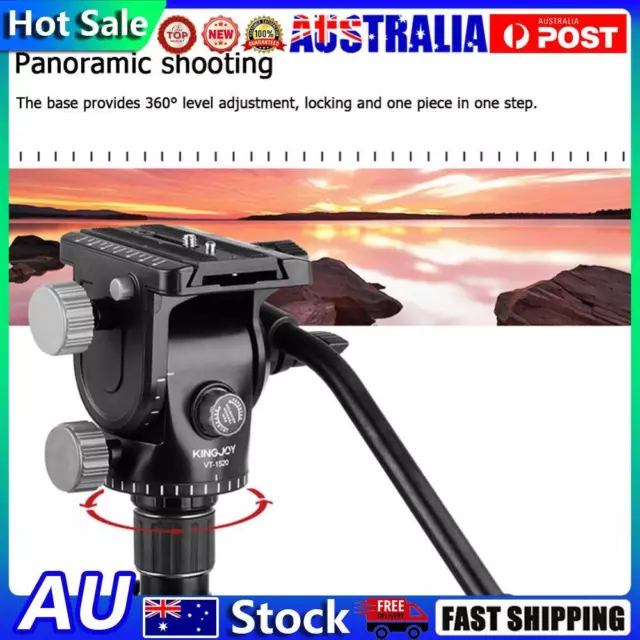 Heavy Duty Aluminum Camera Fluid Head Hydraulic Damping Tripod Ball Head