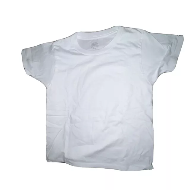 Fruit of the Loom Ultrasoft Signature T-shirt for Boys/Girls M Pk 5 White