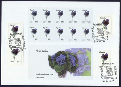 Cid Spagna 4302H 2007 Timbro Filatelia 07 Madrid Mio Cid Giacinto Flora 