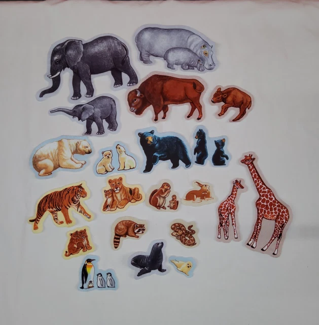 Little Folk Visuals Brown Bear Felt Figures Set (LFF-229) - 12 Pieces For Flannel Board Stories & Teaching - View #5