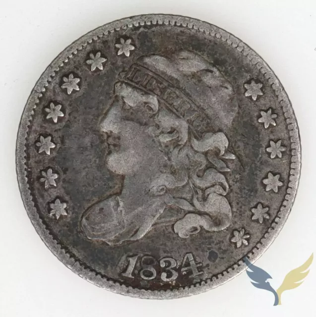 1834 Capped Bust 90% Silver Half Dime