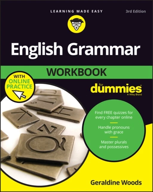 CAHIER DE GRAMMAIRE anglaise pour nuls avec pratique en ligne par Woods ...