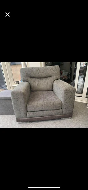 SCS CUDDLE CHAIR and footstool 350.00 PicClick UK
