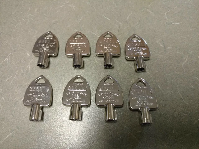8 Vintage Supra Keys Title code 7659 Lease No. 986010-12-13-14-15-16-17-19