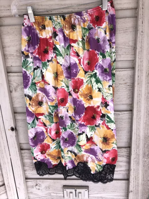 Vintage JC Penney Body Lites Floral Lace Half Slip Camisole Set Small 34 NEW 2