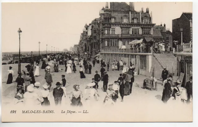 MALO LES BAINS - NORD - CPA 59 - la digue - vue 8