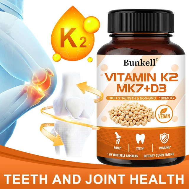 VITAMIN D3+K2 MK7 Capsules-Healthy Immune Support,Anti-Osteoporosis