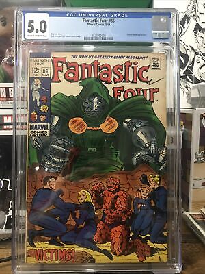 Fantastic Four 86 cgc 5.0 Doctor Doom cover Stan Lee Jack Kirby 1969