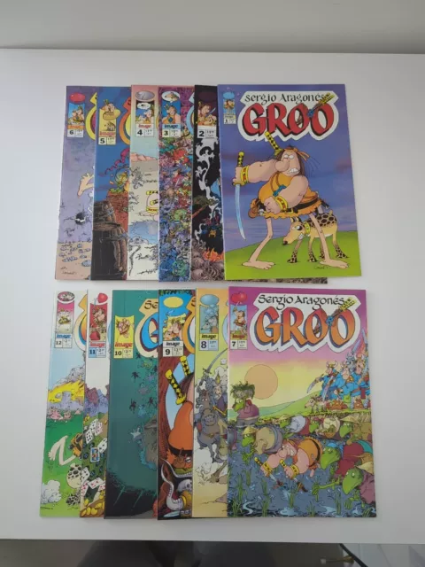 Groo (Image Comics) Lot of 12 Comics (Sergio Aragones) (Issues 1 - 12) Complete