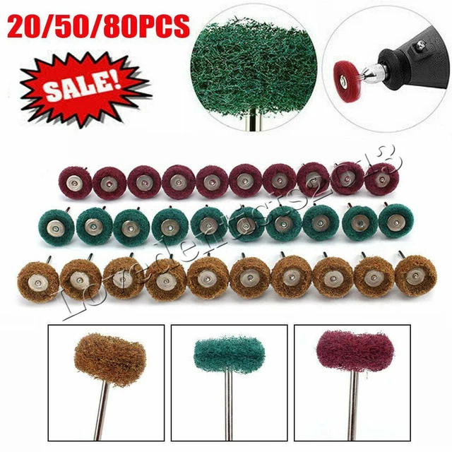 Hot Abrasive Wheel Buffing Polishing 25mm Grinding Wheels Dremel Rotary Tool LOT
