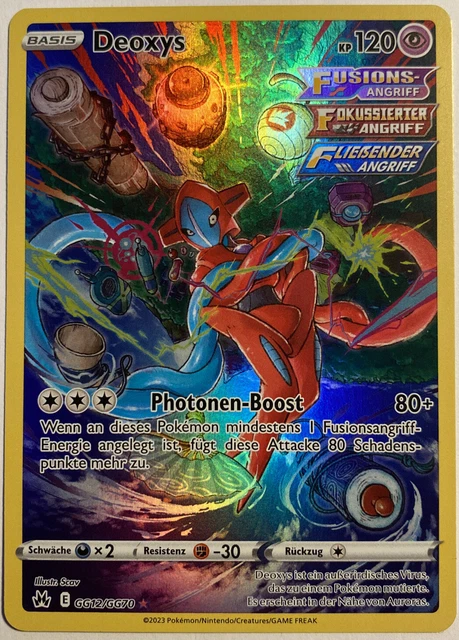 Pokemon Deoxys Art Rare | Deutsch GG12/GG70 Zenit der Könige | Near Mint