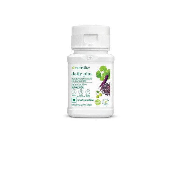 AMWAY NUTRILITE DAILY Plus Multivitamin & Multimineral with Gotukola ...